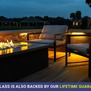 1/2 inch azuria fire glass​