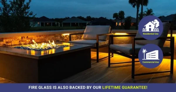 1/2 inch azuria fire glass