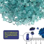 1/2 inch azuria reflective fire glass 1/2 inch azuria reflective fire glass