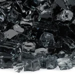 Classic Fire Glass 1/2 Inch Black Classic Fire Glass 1/2 Inch Black