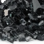 1/2 inch black reflective fire glass 1/2 inch black reflective fire glass