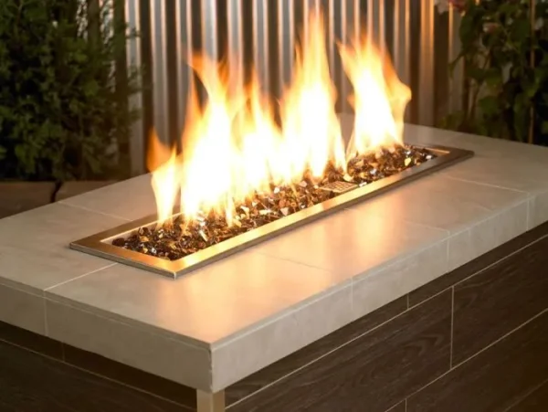 1/2 inch black reflective fire glass