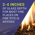 1/2 Inch Bronze Fire Glass 1/2 Inch Bronze Fire Glass