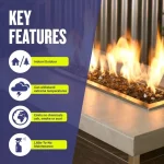 1/2 Inch Bronze Fire Glass 1/2 Inch Bronze Fire Glass