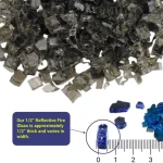 1/2" Bronze Reflective Fire Glass 1/2" Bronze Reflective Fire Glass