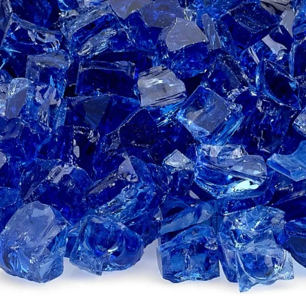 classic fire glass 1/2 inch cobalt blue