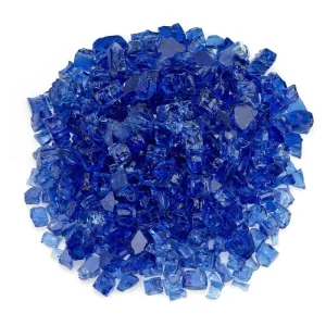 classic fire glass 1/2 inch cobalt blue