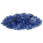 1/2 Inch Cobalt Blue Reflective Fire Glass 1/2 Inch Cobalt Blue Reflective Fire Glass