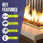 1/2 inch copper fire glass 1/2 inch copper fire glass