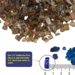 1/2 Copper Reflective Fire Glass 1/2 Copper Reflective Fire Glass