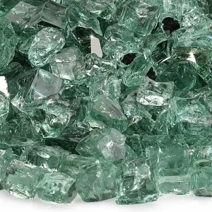 1/2 inch evergreen reflective fire glass​