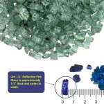 1/2 inch evergreen reflective fire glass 1/2 inch evergreen reflective fire glass