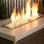 1/2 Inch Gold Reflective Fire Glass 1/2 Inch Gold Reflective Fire Glass