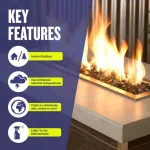 1/2 Inch Gray Fire Glass 1/2 Inch Gray Fire Glass