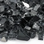 1/2 inch Gray Reflective Fire Glass 1/2 inch Gray Reflective Fire Glass