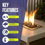 1/2 inch Gray Reflective Fire Glass 1/2 inch Gray Reflective Fire Glass