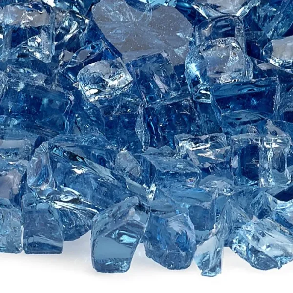 1/2 inch pacific blue fire glass