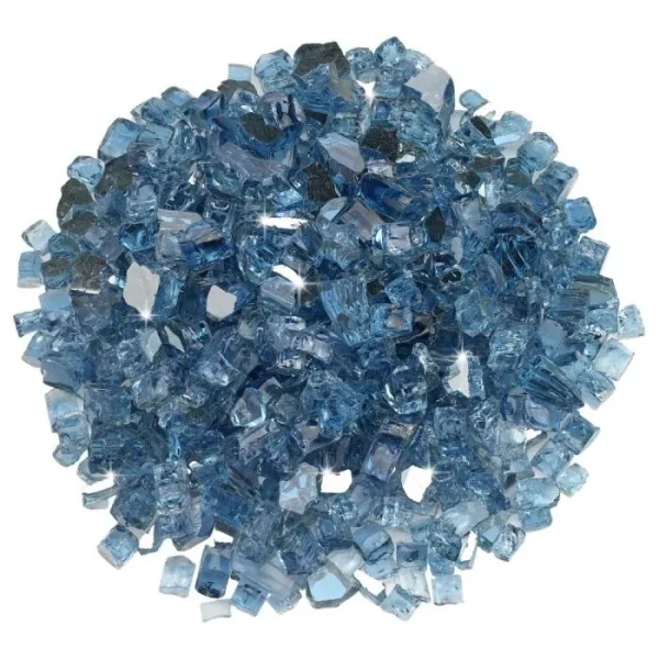 1/2 inch pacific blue reflective fire glass 1/2 inch pacific blue reflective fire glass