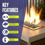 1/2 inch pacific blue reflective fire glass 1/2 inch pacific blue reflective fire glass