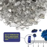 1/2 Inch Starfire Reflective Fire Glass 1/2 Inch Starfire Reflective Fire Glass