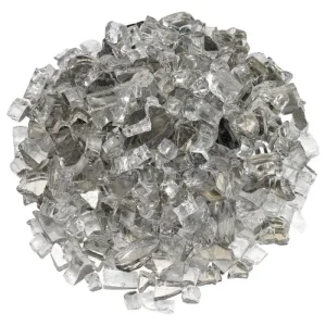 1/2 Inch Starfire Reflective Fire Glass