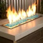 1/4 Inch Azuria Fire Glass 1/4 Inch Azuria Fire Glass