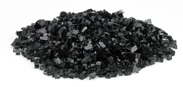 Classic Fire Glass 1/4 Inch Black