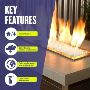 Classic Fire Glass 1/4 Inch Black