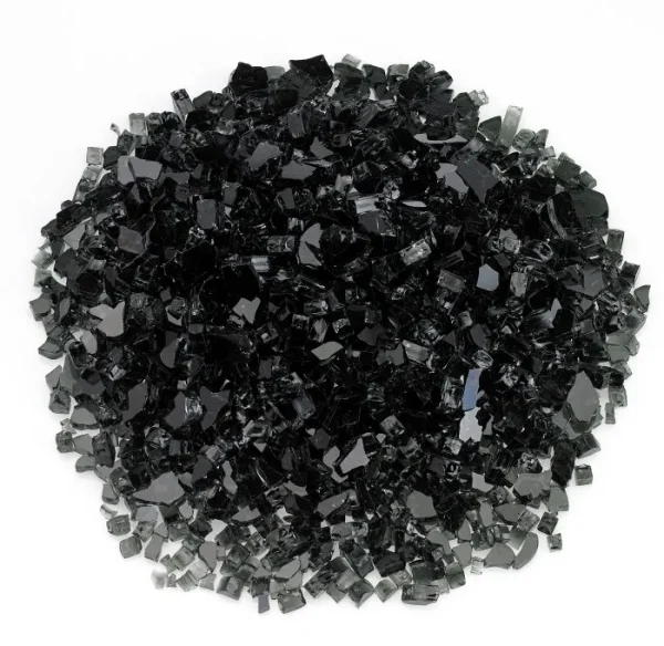 Classic Fire Glass 1/4 Inch Black Classic Fire Glass 1/4 Inch Black