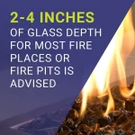 1-4 Gray Fire Glass-10 1/4 Inch Gray Fire Glass