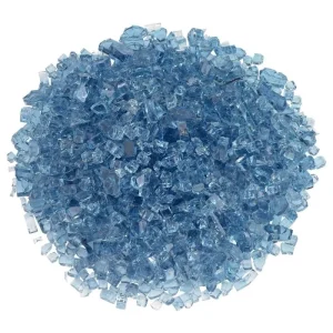1/4 inch pacific blue fire glass