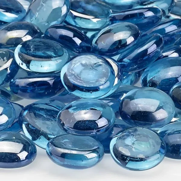 Aqua Blue Luster Fire Beads - fire glass