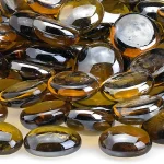 Caramel Luster Fire beads - fire glass Caramel Luster Fire beads - fire glass