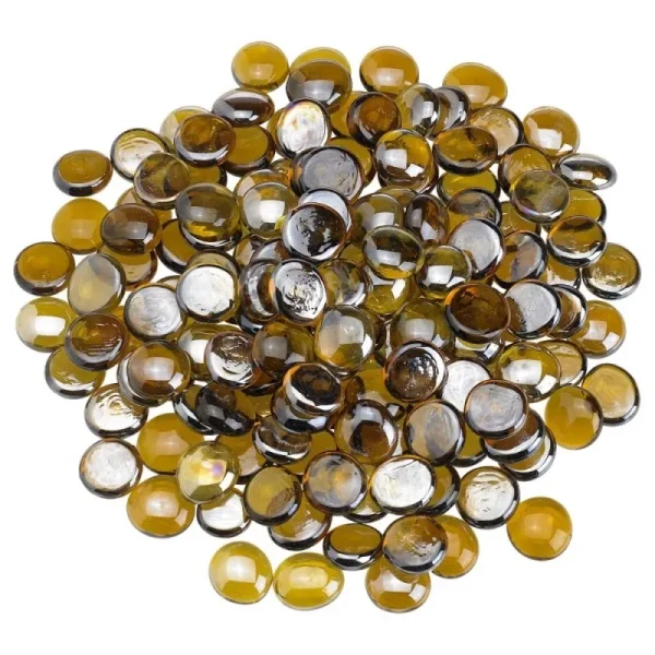 Caramel Luster Fire beads - fire glass Caramel Luster Fire beads - fire glass