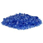 Cobalt Blue - 1-4--1 classic fire glass 1/4 inch cobalt blue
