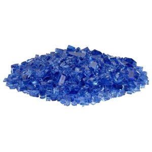 classic fire glass 1/4 inch cobalt blue​