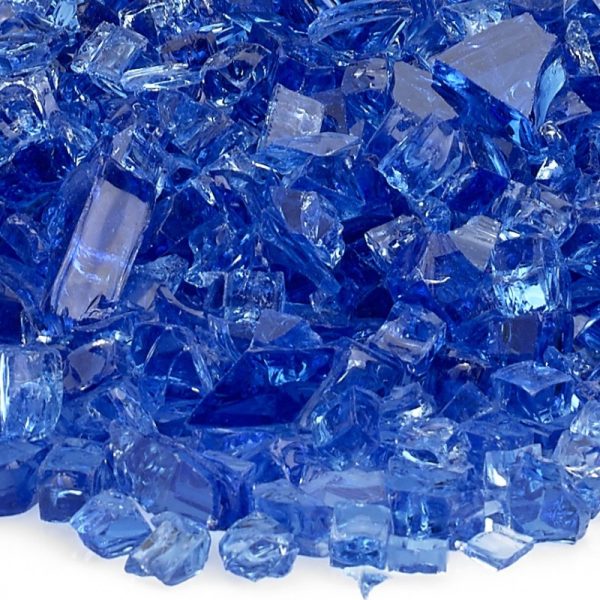 classic fire glass 1/4 inch cobalt blue