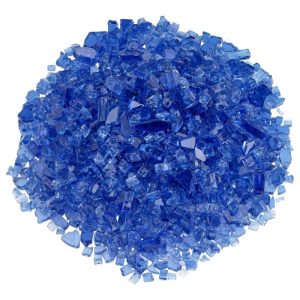 classic fire glass 1/4 inch cobalt blue