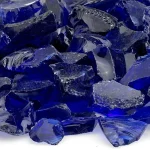 Dark Blue Fire Pit Glass – Medium Dark Blue Fire Pit Glass – Medium