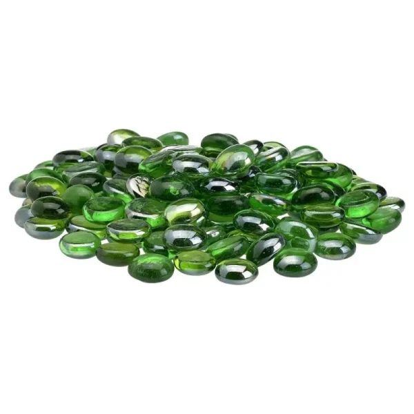 Emerald Green fireglass beads