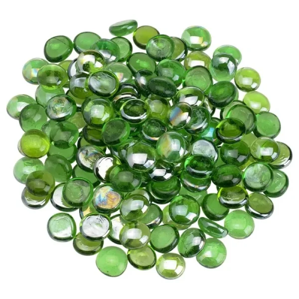 Emerald Green fireglass beads