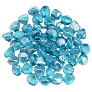 Powder Blue Zircon Fire Glass