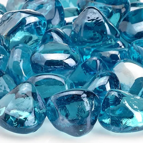 Powder Blue Zircon Fire Glass