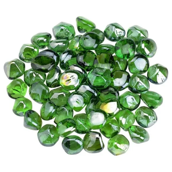 Shamrock Green Luster Zircon Fire Glass Shamrock Green Luster Zircon Fire Glass