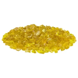 Yellow Fire Pit Glass – Small