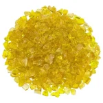 Yellow Fire Pit Glass – Small Yellow Fire Pit Glass – Small