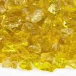 Yellow Fire Pit Glass – Small Yellow Fire Pit Glass – Small