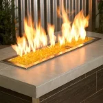 Yellow Fire Pit Glass – Small Yellow Fire Pit Glass – Small