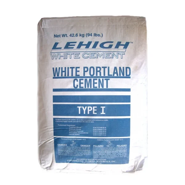 Cement | Lehigh 94 lb. Type 1 White Portland Cement Cement | Lehigh 94 lb. Type 1 White Portland Cement