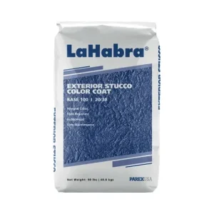 Stucco | LaHabra 90 lb. Bag | Exterior Stucco Color Coat | Base 100 20/30 White